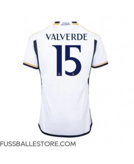 Günstige Real Madrid Federico Valverde #15 Heimtrikot 2023-24 Kurzarm